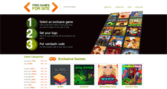 Desktop Screenshot of freegamesforsite.com